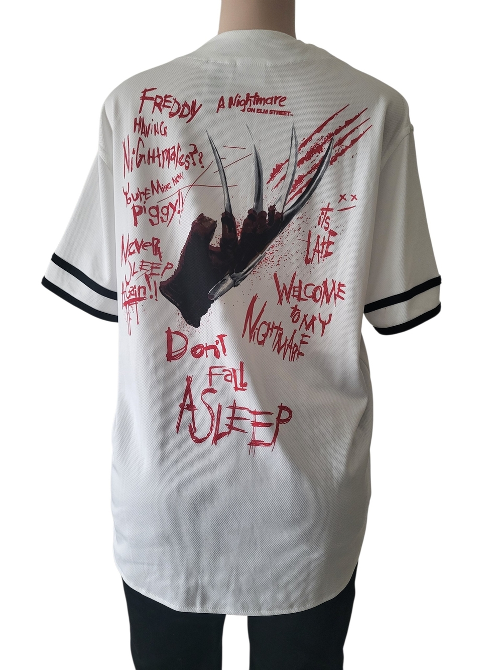 Freddy Krueger Graphic Baseball Tee - White - Picture 2 of 9
